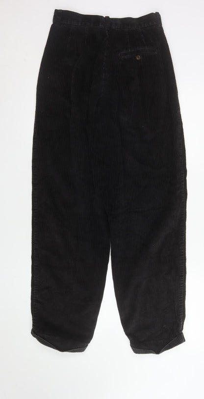 Womens UK Size 6 Eddie Bauer Regular Fit Casual Black Trousers