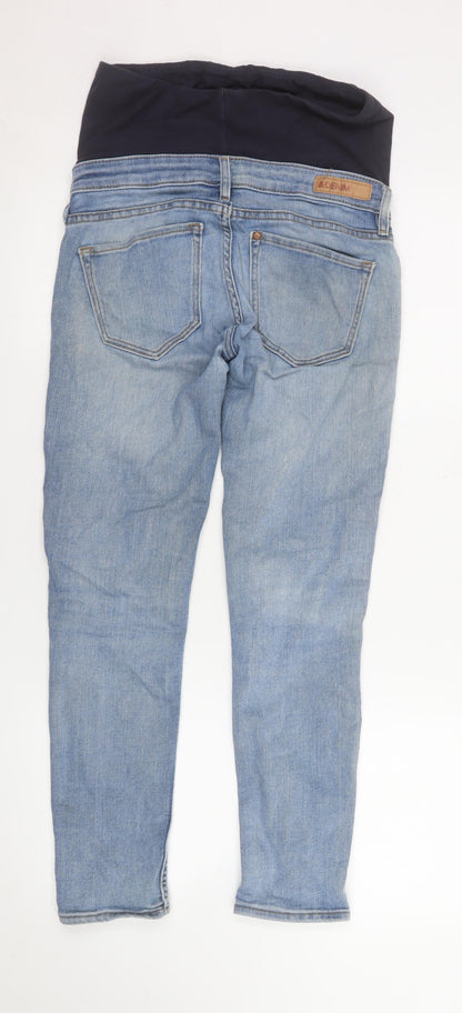 H&M Women’s Blue Maternity Skinny Ankle Jeans Size 8