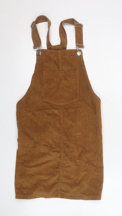 Womens UK Size 12 Stradivarius One-Piece Brown Dungaree