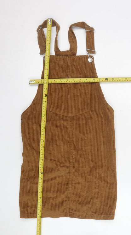 Womens UK Size 12 Stradivarius One-Piece Brown Dungaree