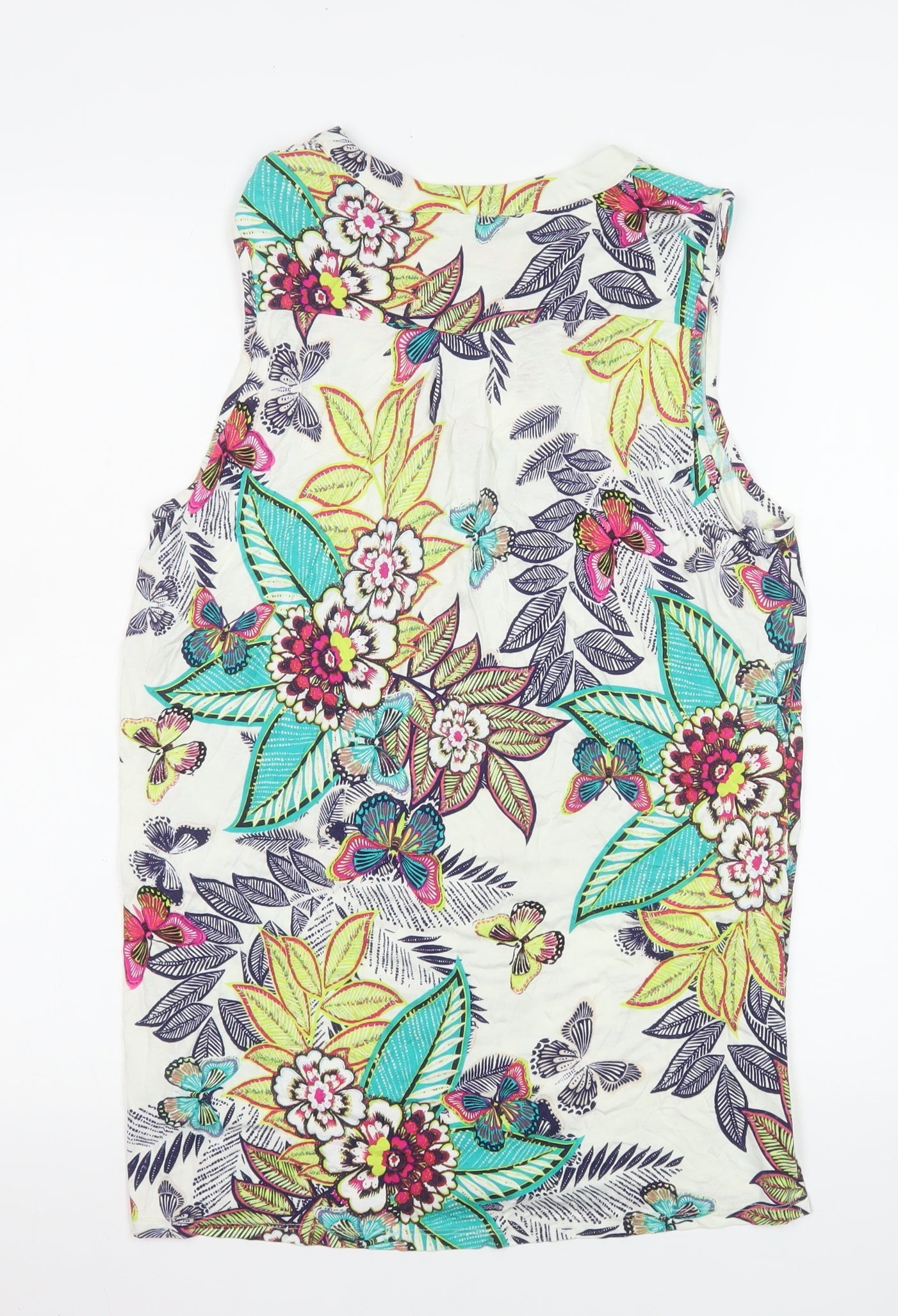 Womens UK Size 10 M&Co Multicoloured Camisole Tank