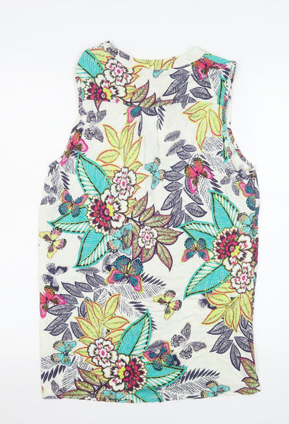 Womens UK Size 10 M&Co Multicoloured Camisole Tank