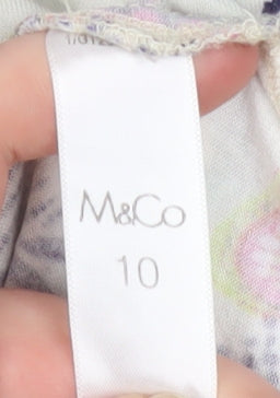 Womens UK Size 10 M&Co Multicoloured Camisole Tank