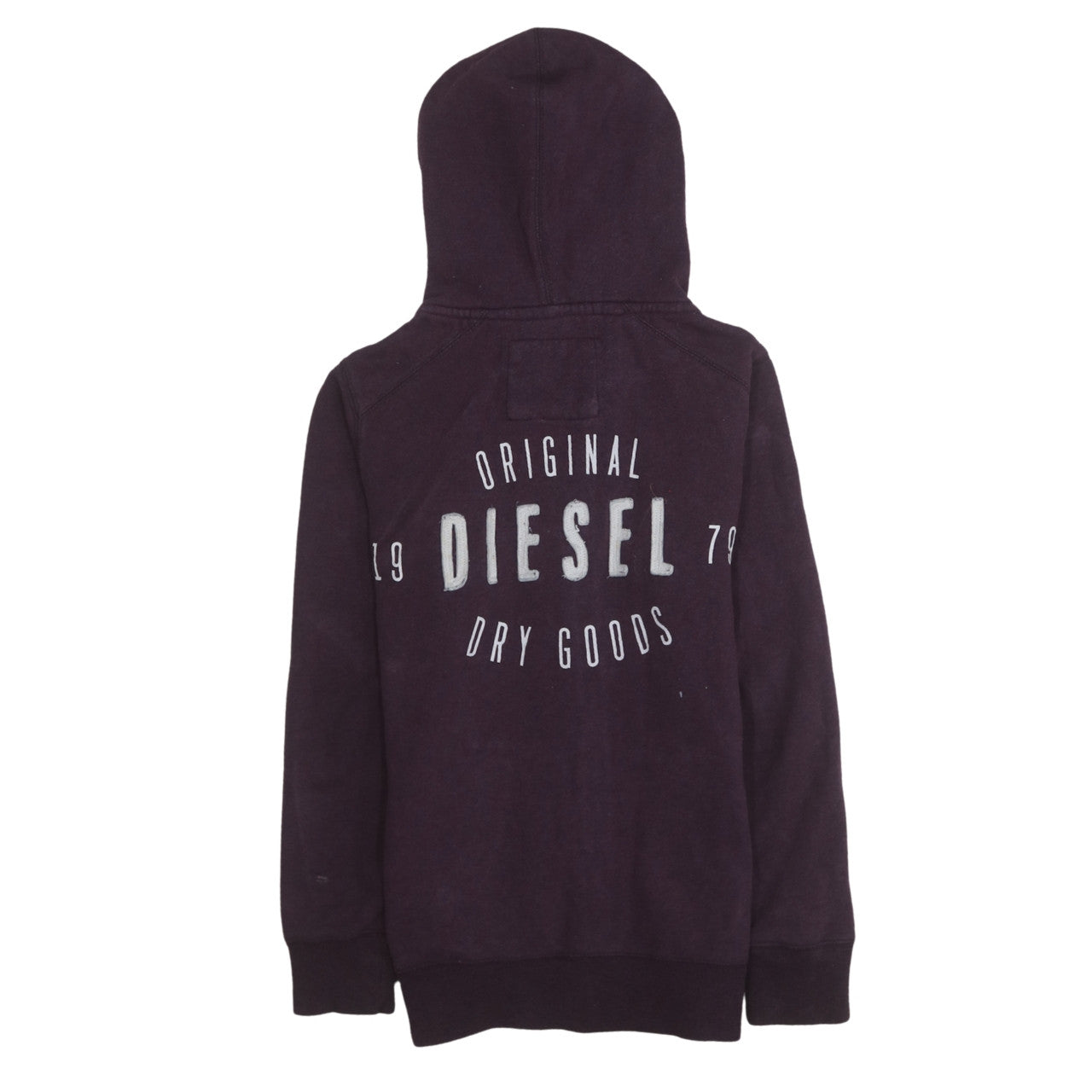 Womens UK Size M Diesel Purple Full Zip Hoodie