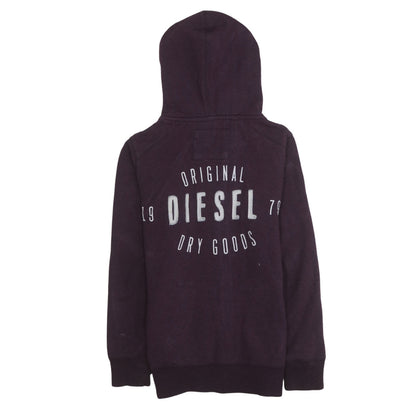 Womens UK Size M Diesel Purple Full Zip Hoodie