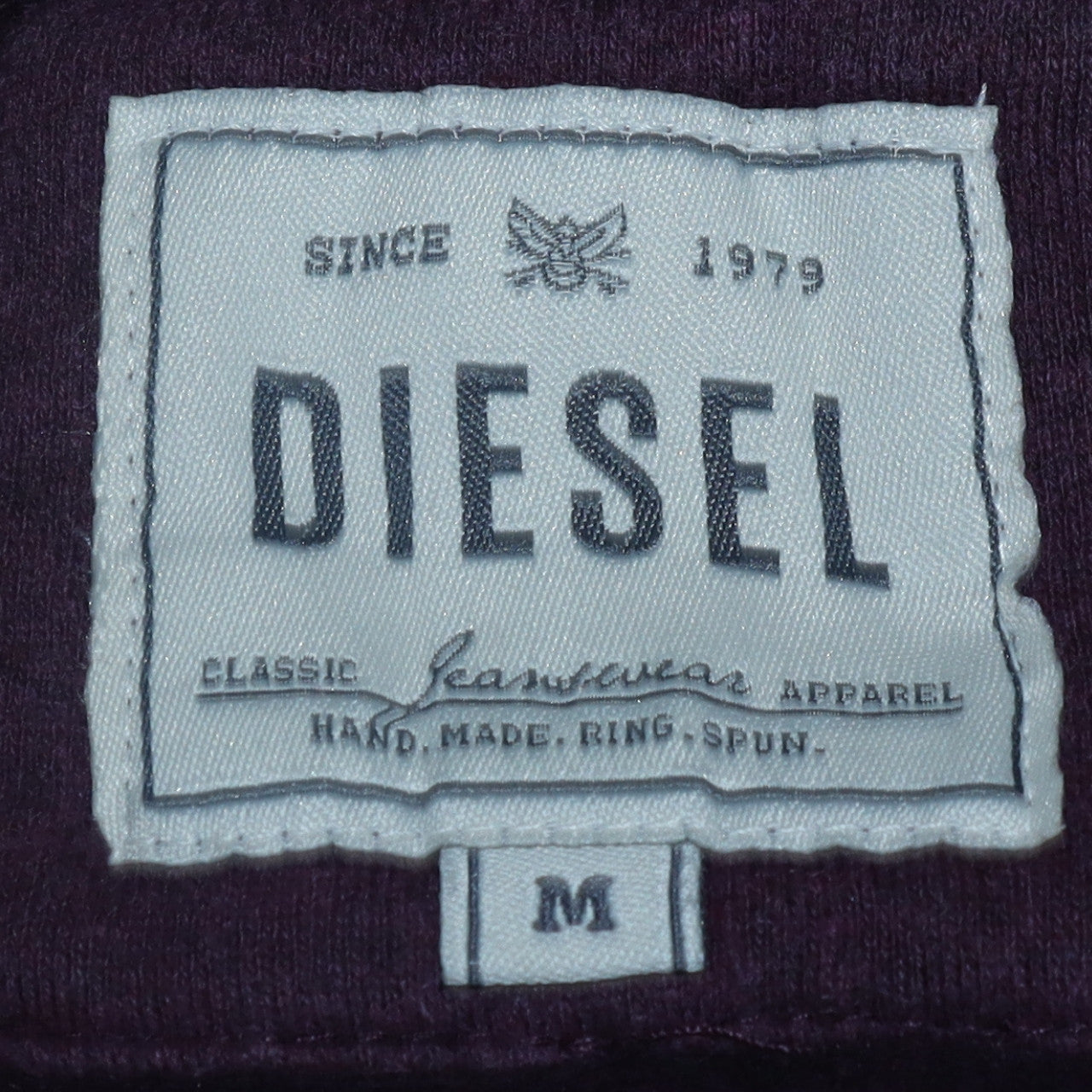 Womens UK Size M Diesel Purple Full Zip Hoodie