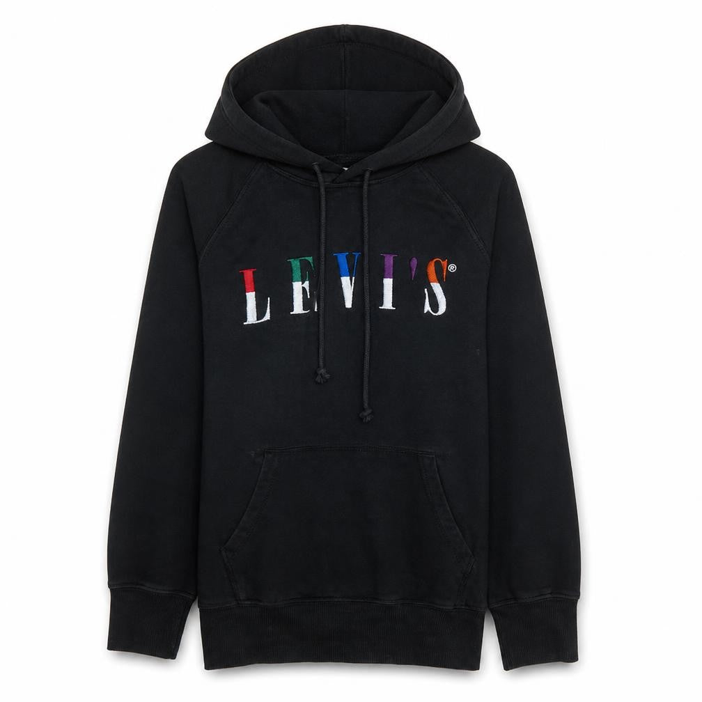 Mens UK Size XS Levi's Black Pullover Hoodie