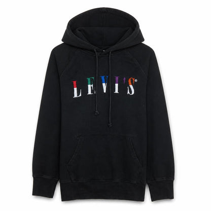 Mens UK Size XS Levi's Black Pullover Hoodie