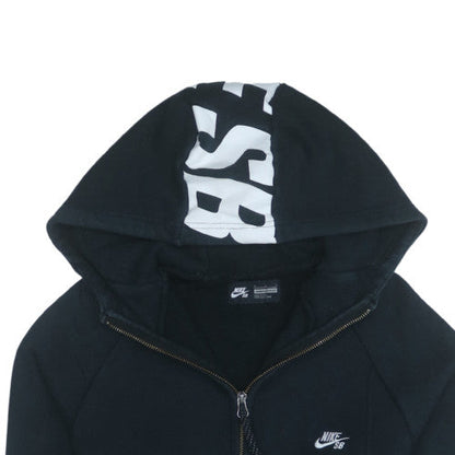 Mens UK Size M Nike Black Full Zip Hoodie
