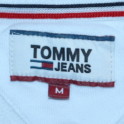 Mens UK Size M Tommy Jeans White Pullover Sweatshirt