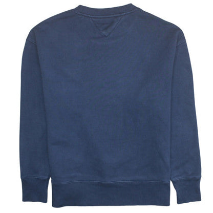 Mens UK Size L Tommy Jeans Blue Pullover Sweatshirt