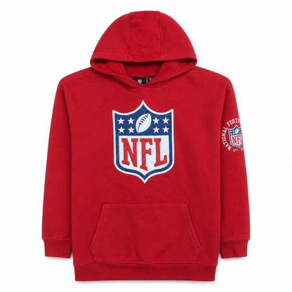 NFL Team Apparel Boys Red Pullover Hoodie 12-13 Years 158cm Cotton Blend