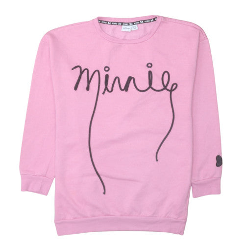 Womens UK Size S Disney Pink Pullover Sweatshirt