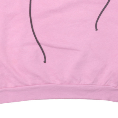 Womens UK Size S Disney Pink Pullover Sweatshirt