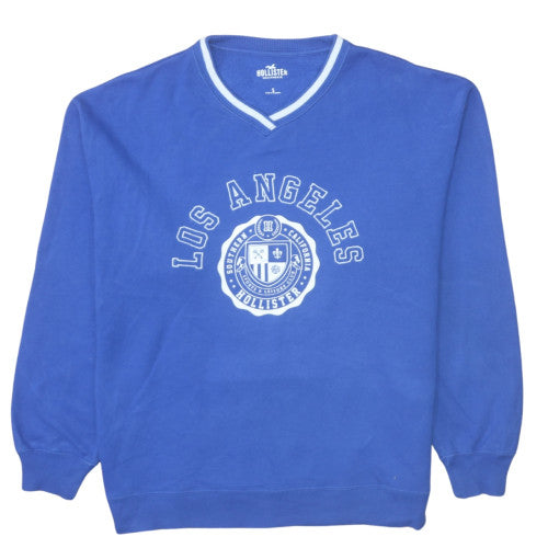 Womens UK Size S Hollister Blue Pullover Sweatshirt