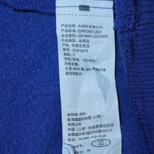 Womens UK Size S Hollister Blue Pullover Sweatshirt