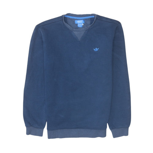 Mens UK Size S adidas Blue Pullover Sweatshirt