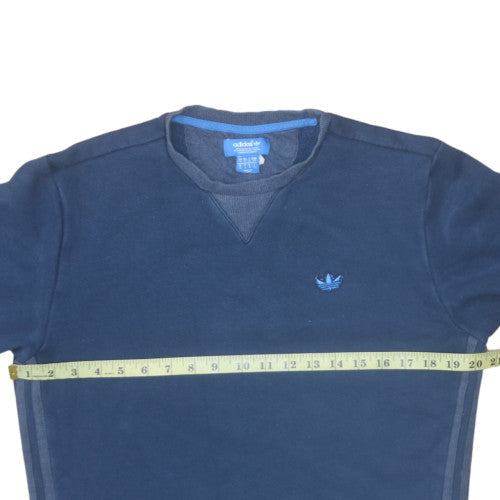 Mens UK Size S adidas Blue Pullover Sweatshirt