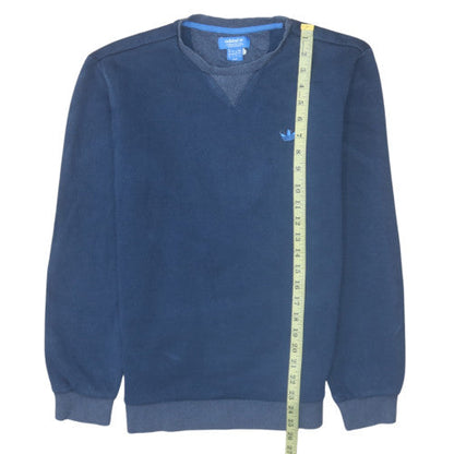 Mens UK Size S adidas Blue Pullover Sweatshirt