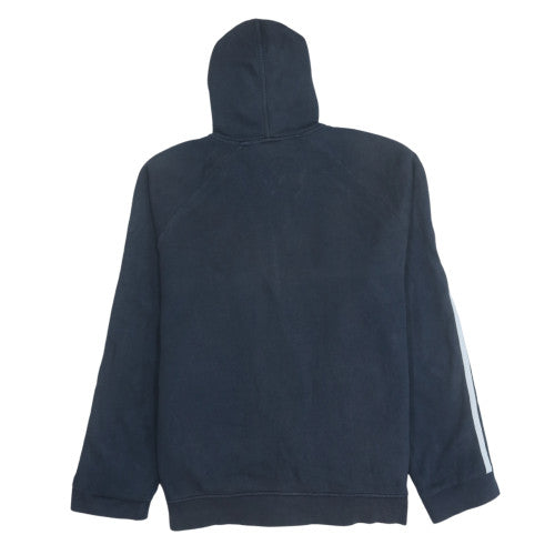 Mens UK Size M Adidas Blue Full Zip Hoodie