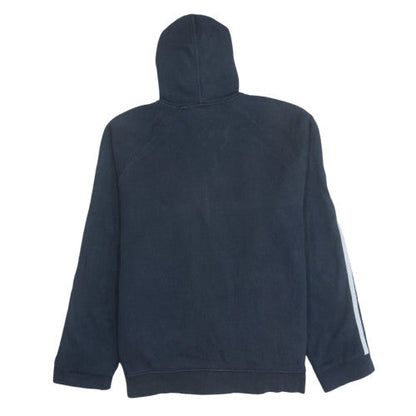 Mens UK Size M Adidas Blue Full Zip Hoodie