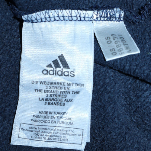 Mens UK Size M Adidas Blue Full Zip Hoodie