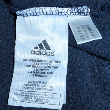 Mens UK Size M Adidas Blue Full Zip Hoodie