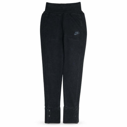 Nike Womens Black XS Fleece Jogger Trousers with Buttons