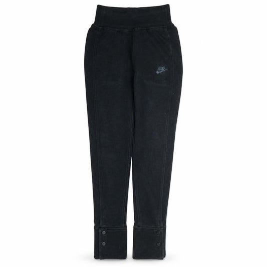 Nike Womens Black XS Fleece Jogger Trousers with Buttons