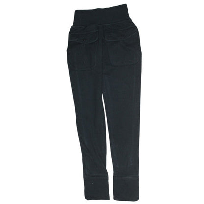 Nike Womens Black XS Fleece Jogger Trousers with Buttons