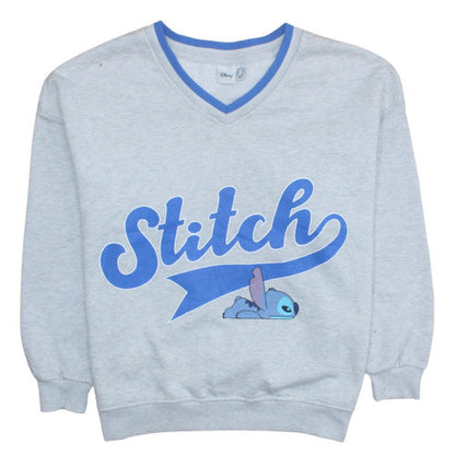 Womens UK Size 10/12 Disney Grey Pullover Sweatshirt