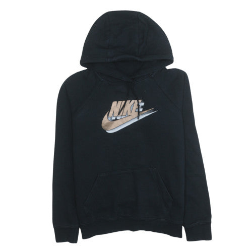 Womens UK Size XS Nike Black Pullover Hoodie
