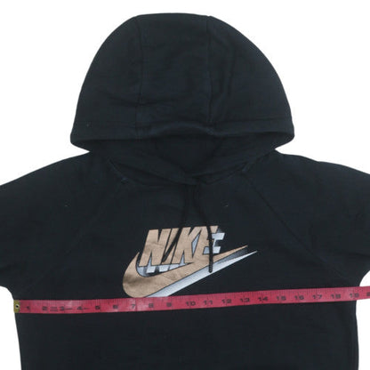 Womens UK Size XS Nike Black Pullover Hoodie