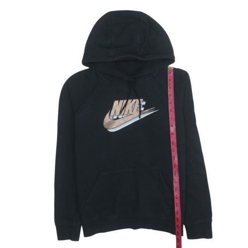 Womens UK Size XS Nike Black Pullover Hoodie
