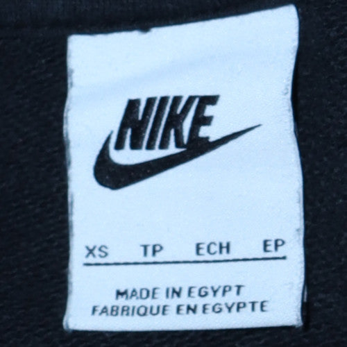Womens UK Size XS Nike Black Pullover Hoodie