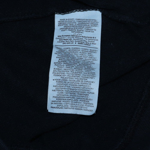 Womens UK Size XS Nike Black Pullover Hoodie