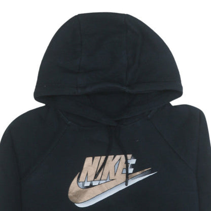 Womens UK Size XS Nike Black Pullover Hoodie