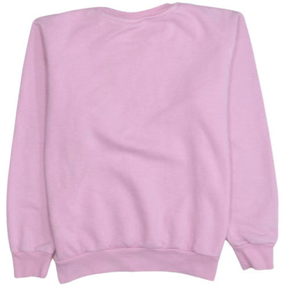 Adidas Girls Pink Crew Neck Fleece Pullover Sweatshirt 13-14 Years