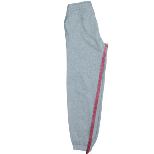 Nike Men's Grey Fleece Sweatpants L Regular Fit Logo Joggers