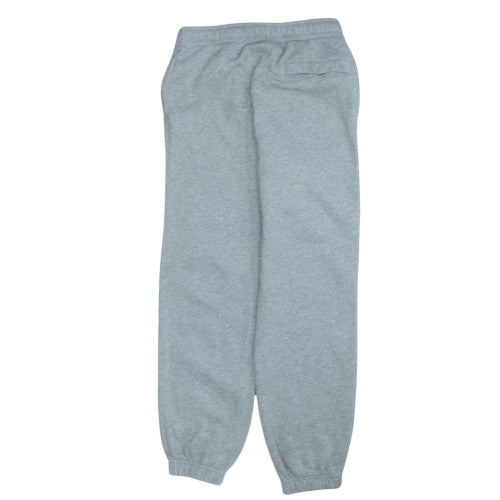 Nike Men's Grey Fleece Sweatpants L Regular Fit Logo Joggers