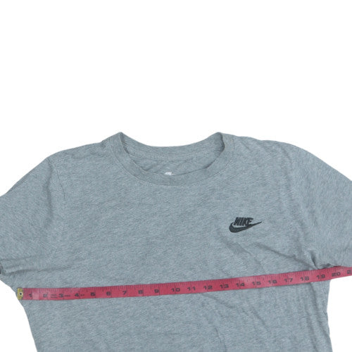 Nike Men's Grey Crew Neck Short Sleeve Cotton T-Shirt L