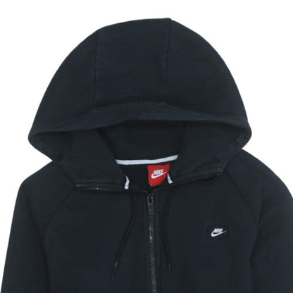 Mens UK Size L Nike Black Full Zip Hoodie