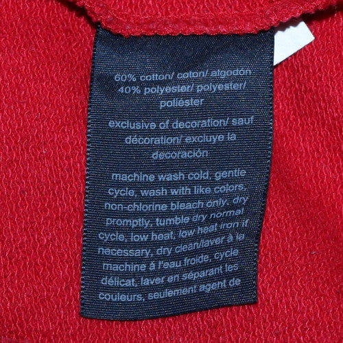 Mens UK Size L Tommy Hilfiger Red 1/2 Zip Hoodie