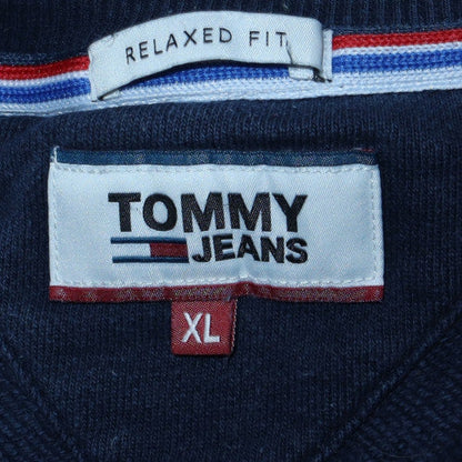 Mens UK Size XL Tommy Jeans Blue Pullover Sweatshirt