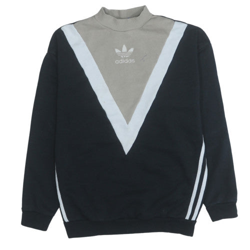 Womens UK Size 6 Adidas Black Pullover Sweatshirt