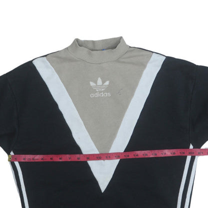Womens UK Size 6 Adidas Black Pullover Sweatshirt