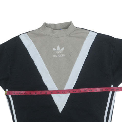 Womens UK Size 6 Adidas Black Pullover Sweatshirt