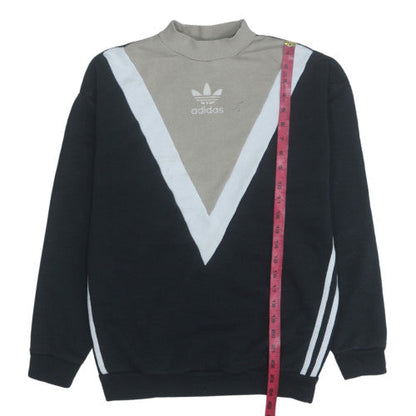 Womens UK Size 6 Adidas Black Pullover Sweatshirt