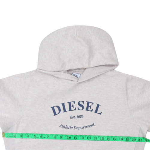 Womens UK Size S Diesel Beige Pullover Hoodie