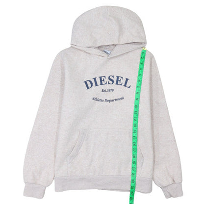 Womens UK Size S Diesel Beige Pullover Hoodie